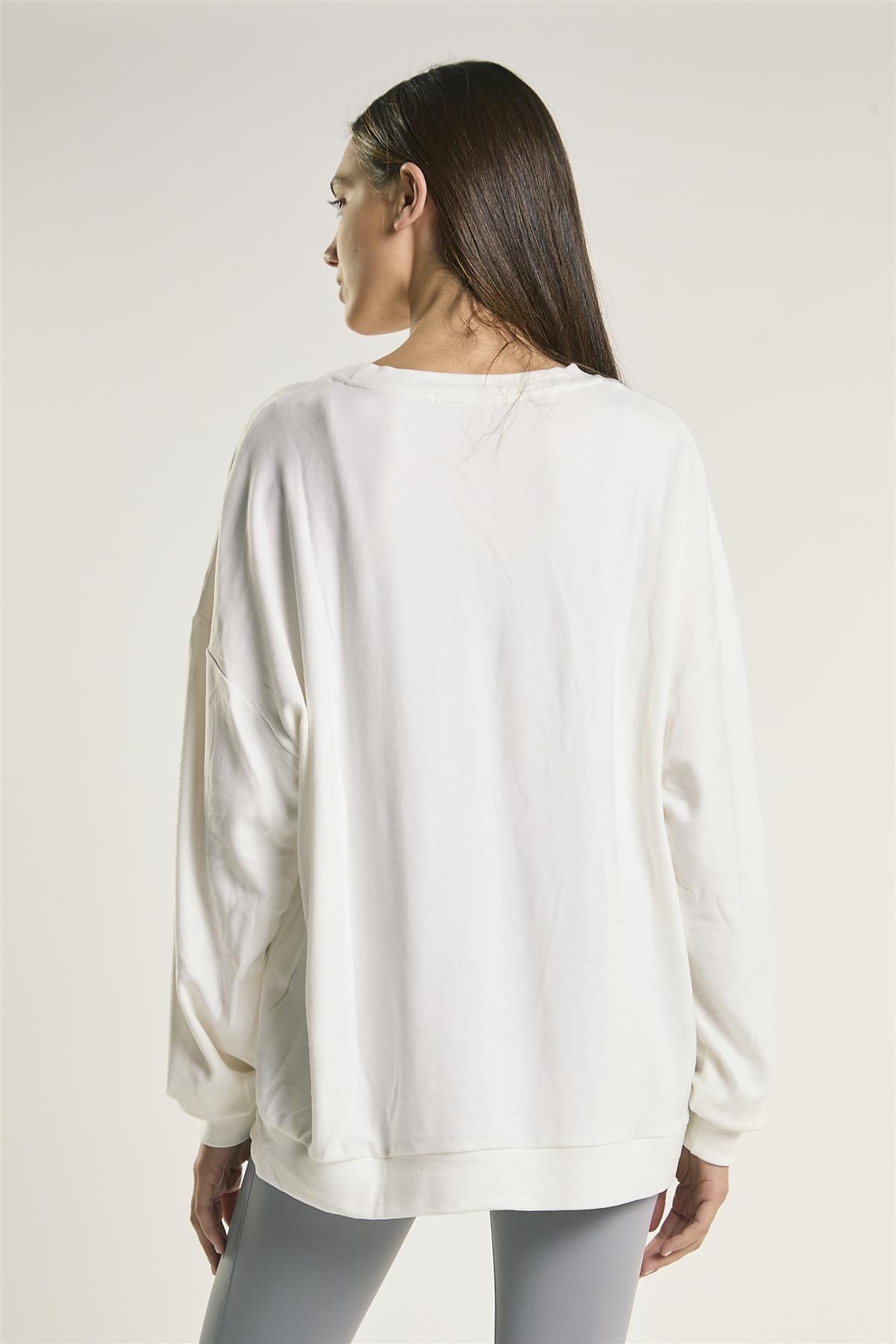 White Oversized Sweatshirt