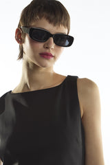 Ruffle Hem Playsuit - Harlee Black