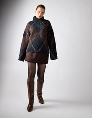 Deepest Brown Mini Skirt