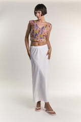 AC2627-PINK ORANGE FLOWER