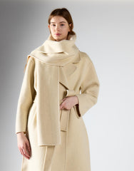 Cream Belted Coat