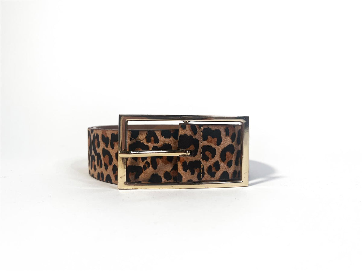 Leopard Buckled -Belt