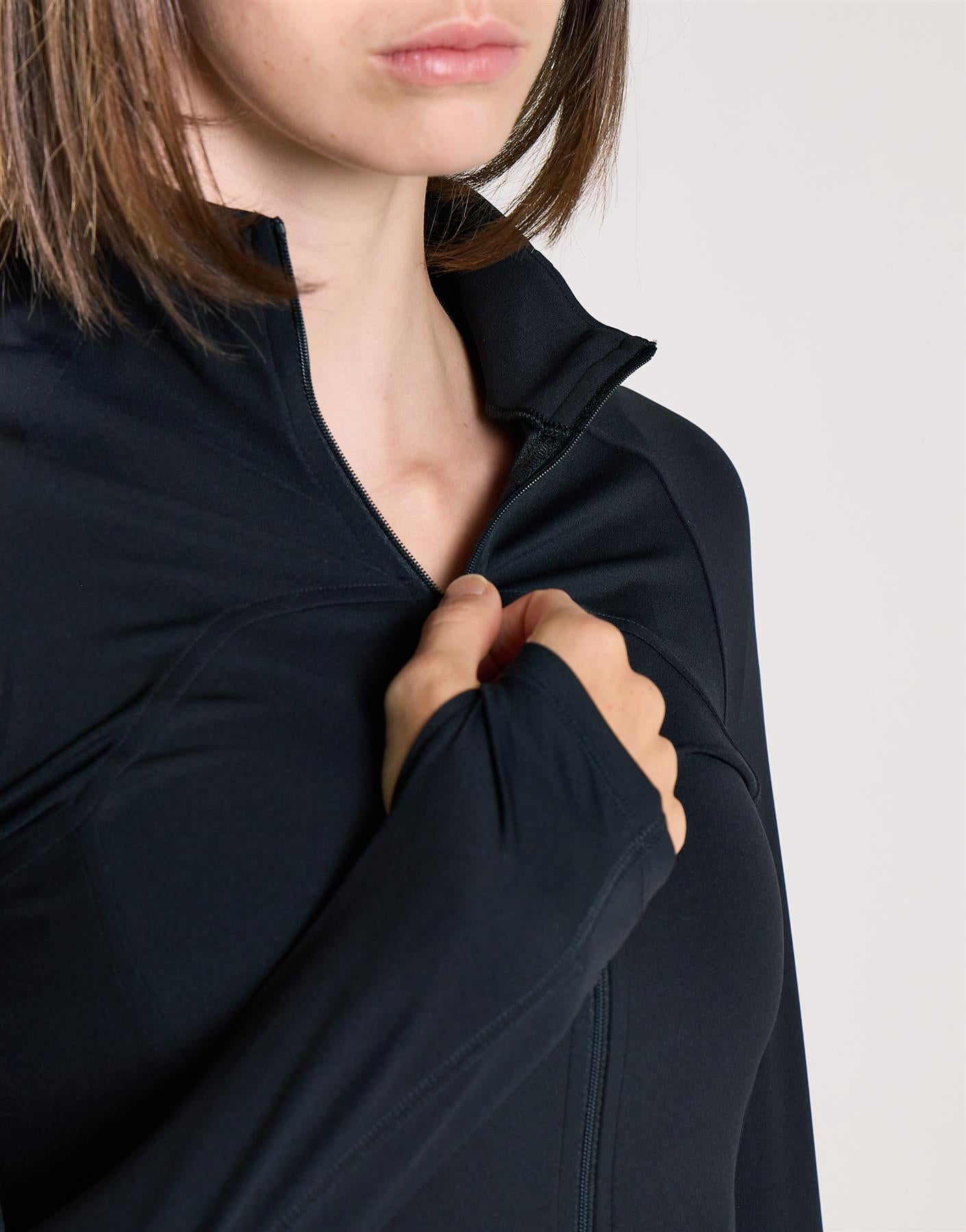 Agon Women's Black Zip Up Jacket