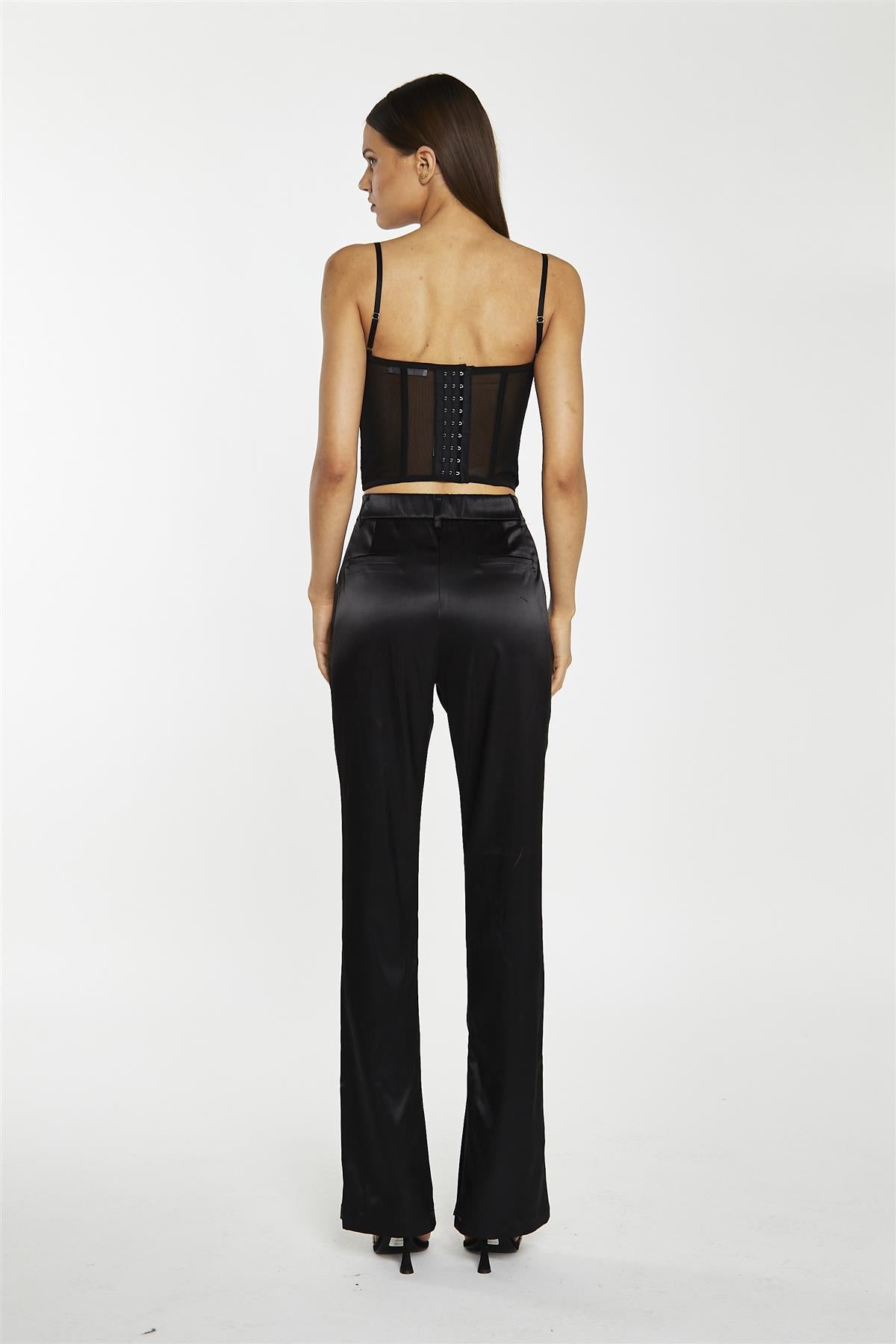 Black-Lace Corset Top