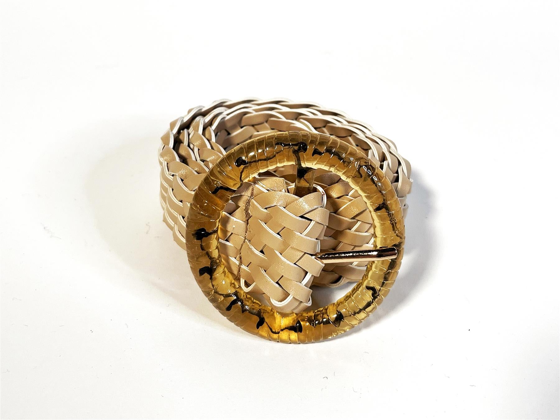 Cream Woven -Belt