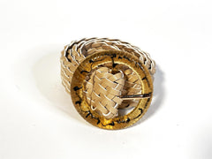 Cream Woven -Belt