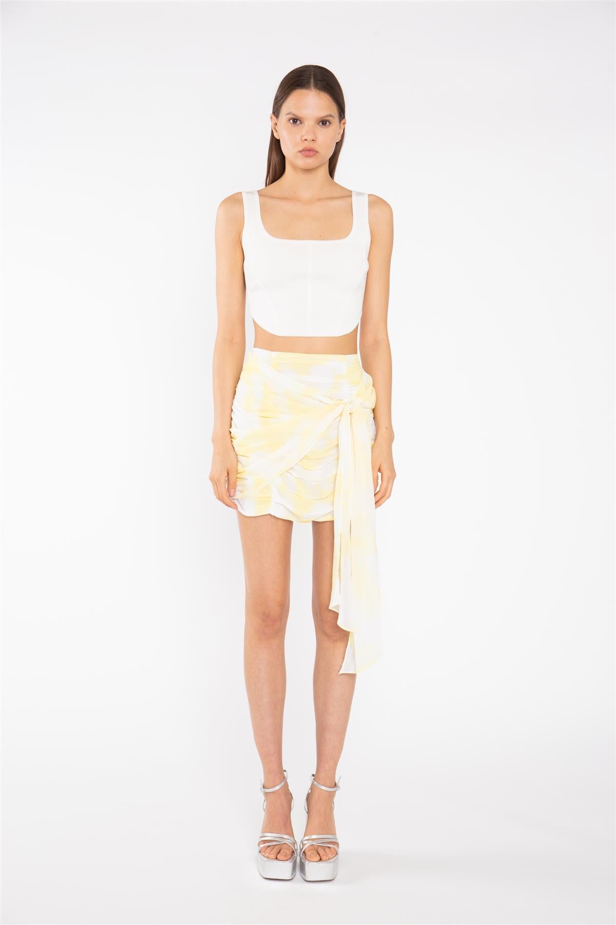 Off-White Knitted Corset-Top