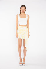 Off-White Knitted Corset-Top