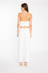 Off-White Denim Halter-Neck Waistcoat