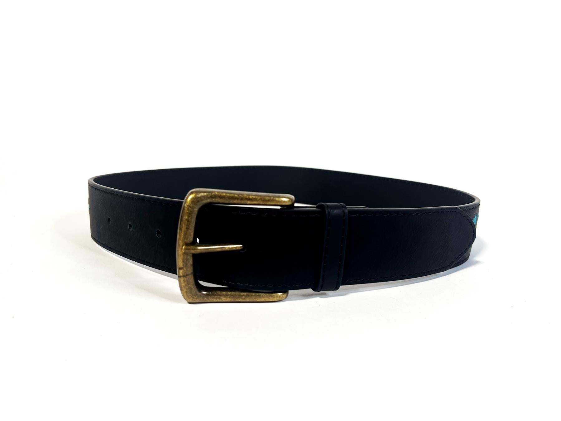 Black Buckled-Belt