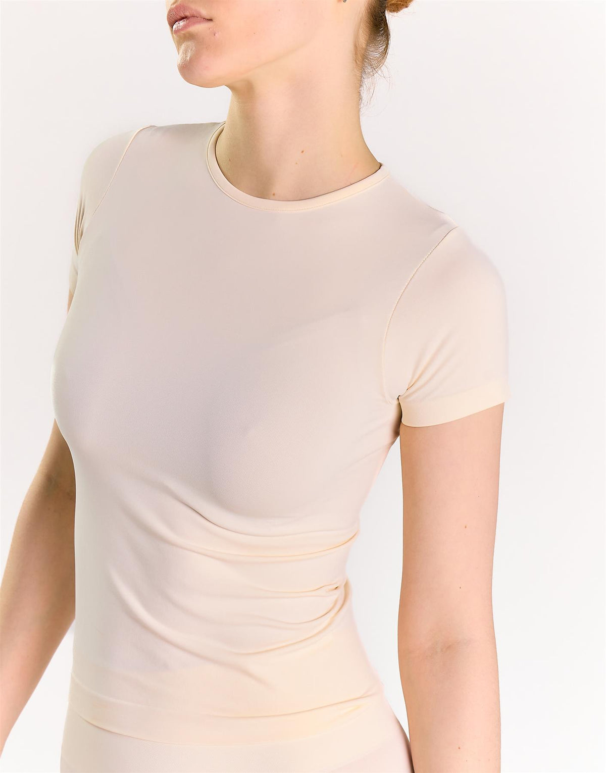 Agon White Activewear Tee