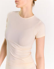 Agon White Activewear Tee