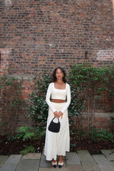 Vanilla- Square-Neck Crop-Top