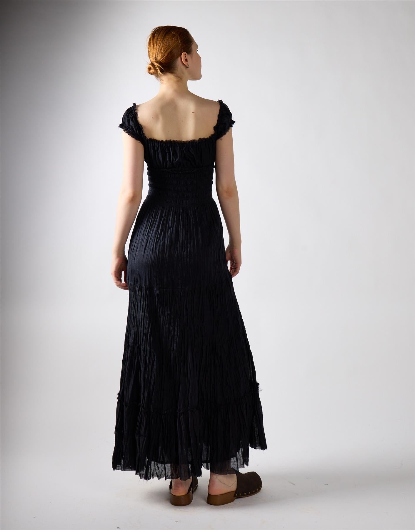 Black Tiered Maxi Dress Maxi Dress