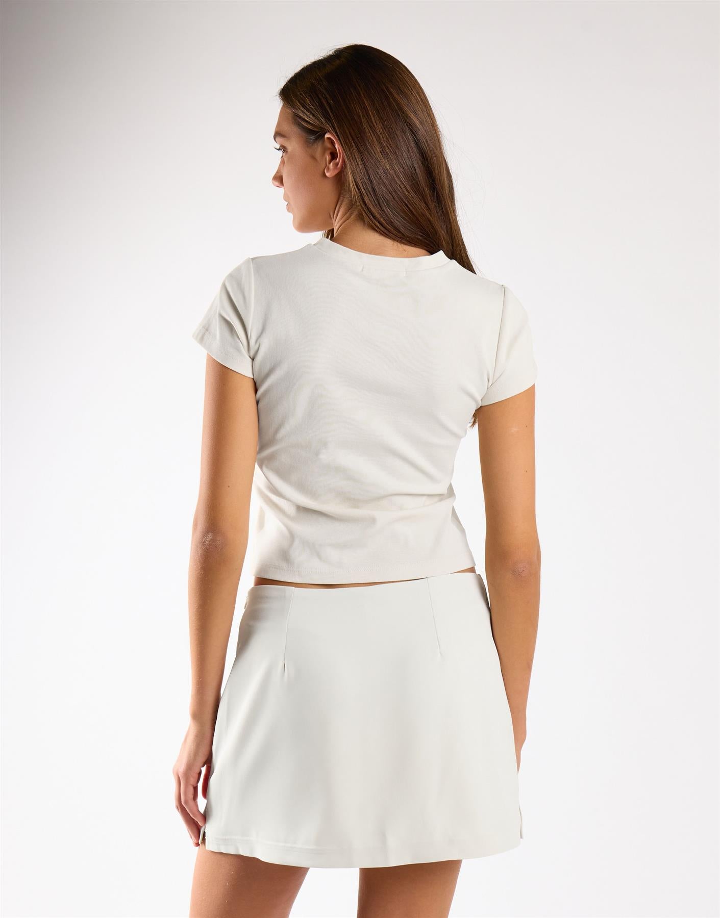 Off White Mini Skort