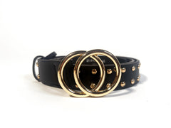 Black  Gold Studded-Belt