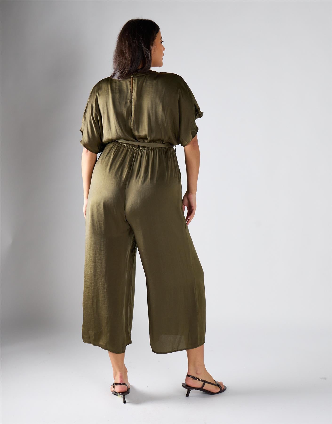 Glamorous Curve Black Blur Dot Jumpsuit