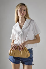 Yellow Woven-Clutch