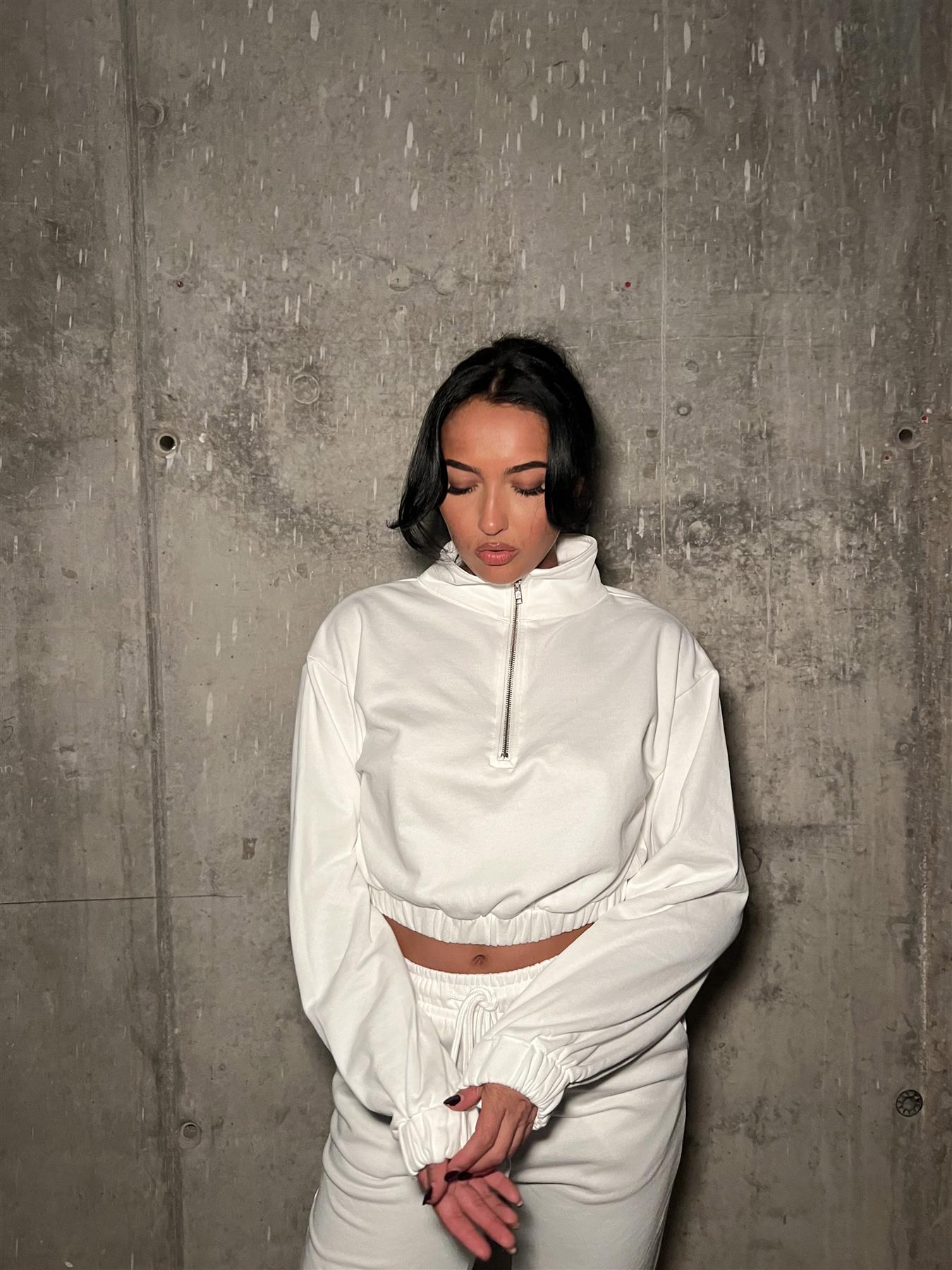 Off-White Half-Zip Top
