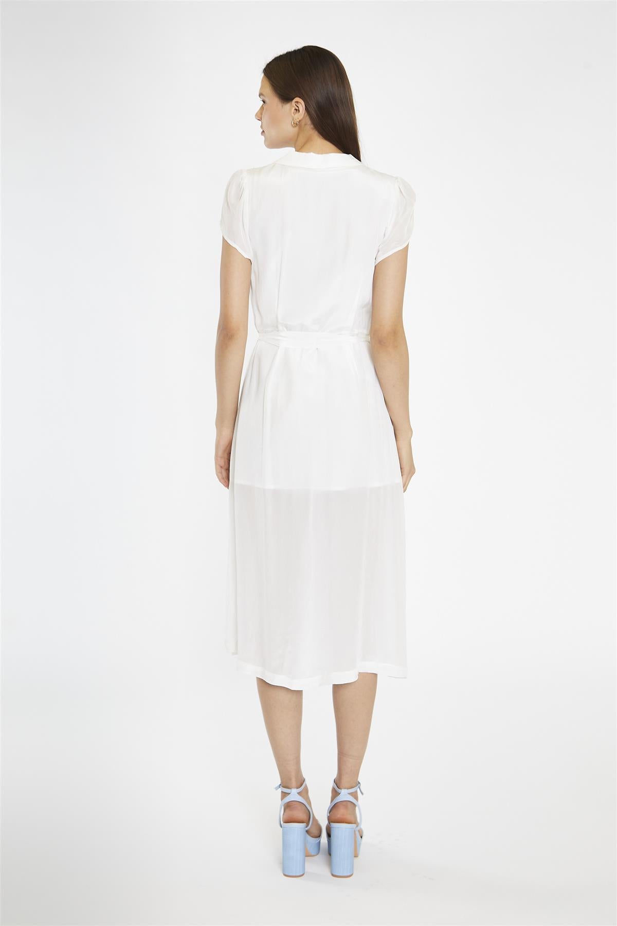 Off-White Shirt Midaxi-Dress