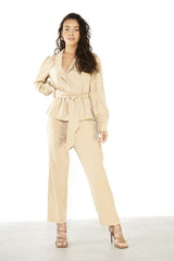 RICH-SAND  V-neck Tops
