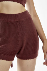 Cinnamon Knit Shorts