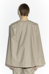 Cape Jacket - Taupe Grey