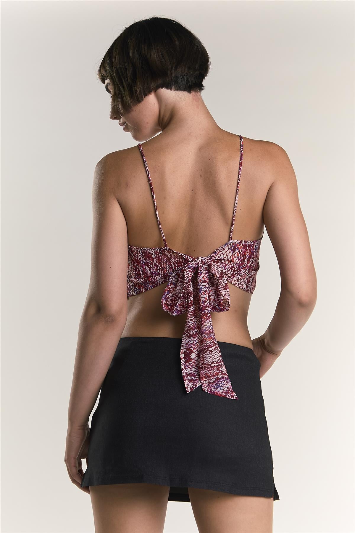 AN1695-BW95-RASPBERRY SNAKESKIN